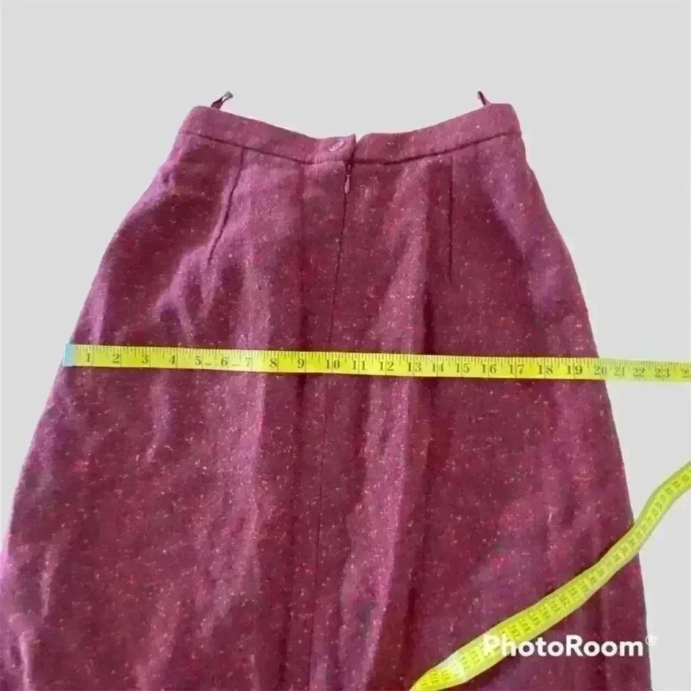 BALENCIAGA Vintage Wool/Mohair Skirt Size 42 - Picture 9 of 11